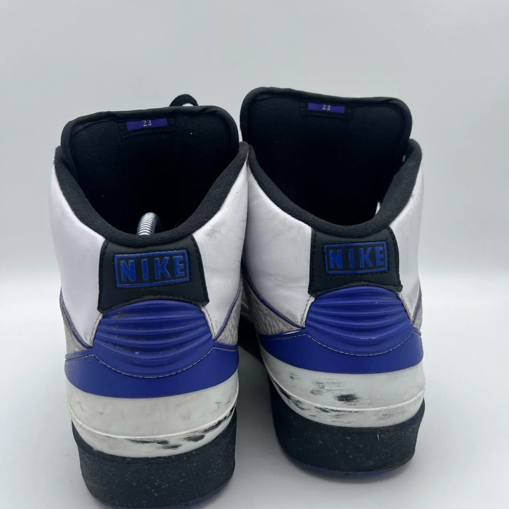 Nike Air‎ Jordan 2 II Retro Men Sneaker Dark Concord White 385475-153 Sz 10